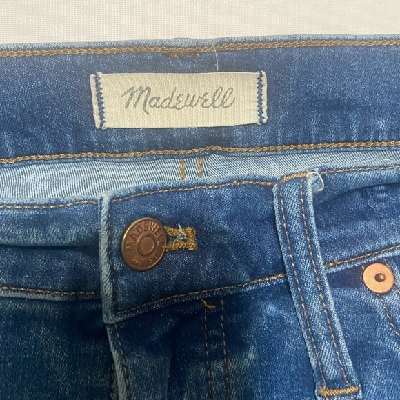 Madewell EUC 9 in high rise medium wash skinny jeans size 32 - Picture 4 of 6